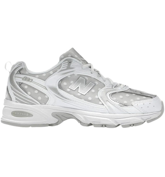 New Balance 530 White Silver Metallic Polka Dots-U530HFW